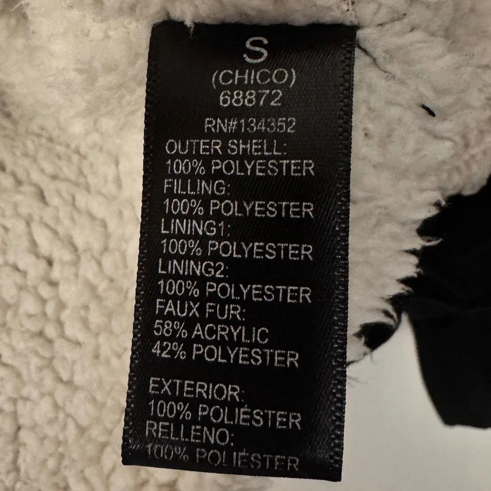 Ambiance Outerwear Parka Women S Black Long Sleeve Sherpa Lined Faux Fur Hood